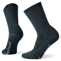 Skarpety Trekkingowe Damskie Smartwool Hike Classic Full Cushion Solid Crew. Niebieskie skarpetki damskie Smartwool, bez wzorów, z wełny. Za 93.99 zł.