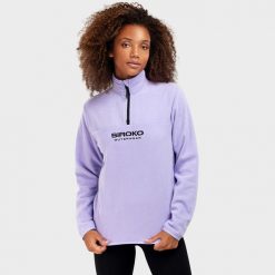 Bluza z grubego polaru do sportów zimowych damska Aurora-W. Niebieskie bluzy damskie SIROKO, na zimę, xl, bez wzorów, z polaru, bez kaptura. W wyprzedaży za 131.95 zł.