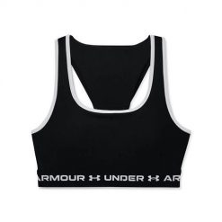 Koszulka treningowa damska Under Armour Crossback Mid. Czarne koszulki damskie Under Armour, s, bez wzorów, bez kołnierzyka, bez ramiączek. Za 292.00 zł.