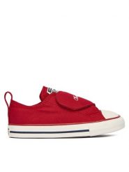 Converse Trampki Chuck Taylor All Star One Strap Hearts A19068C Czerwony. Czerwone trampki dziewczęce Converse, bez wzorów, z materiału, bez zapięcia. Za 249.99 zł.