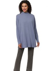 Heine Sweter w kolorze niebieskim rozmiar: 48. Niebieskie swetry klasyczne damskie Heine, bez kołnierzyka. Za 43.99 zł.