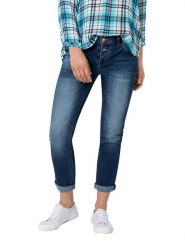 Timezone Dżinsy - Slim fit - w kolorze granatowym rozmiar: W31. Niebieskie jeansy damskie Timezone. Za 184.46 zł.