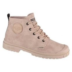 Buty Trekkingowe Unisex Dla Dorosłych Pampa Hi Wax. Brązowe obuwie trekkingowe damskie Palladium, z materiału, bez zapięcia. Za 498.99 zł.