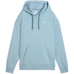 Bluza damska Puma ESS Comfort Hoodie TR. Niebieskie bluzy damskie Puma, na zimę, bez wzorów, z bawełny, bez kaptura. Za 168.99 zł.