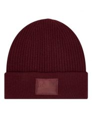 Guess Czapka AW5436 POL03 Bordowy. Czerwone czapki damskie Guess, na zimę, z aplikacjami, z wełny. Za 99.99 zł.