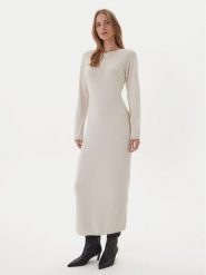 Kontatto Sukienka dzianinowa 3M0964C Écru Slim Fit. Sukienki damskie Kontatto, bez wzorów, z dzianiny, bez ramiączek. Za 329.99 zł.
