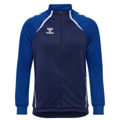 Kurtka z dresu Hummel Lead 2.0. Niebieskie kurtki sportowe damskie Hummel, bez wzorów, z dresówki, bez kaptura. Za 251.00 zł.