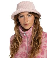 Kapelusz bucket dla Kobiety FEELING GOOD Różowy. Czerwone kapelusze damskie Roxy, bez wzorów, z materiału. Za 159.99 zł.