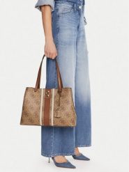 Guess Torebka 178637 Brązowy. Brązowe torebki klasyczne damskie Guess, ze skóry, bez dodatków. Za 499.99 zł.