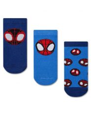 Spidey Skarpety długie ACCCS-SS25-322SPID(3-PACK) Niebieski. Niebieskie skarpetki chłopięce Spidey, bez wzorów, z bawełny. Za 29.99 zł.