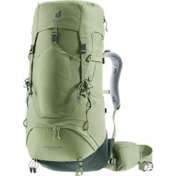 Plecak trekkingowy damski Deuter Aircontact Lite 35 + 10 SL - grove/ivy. Brązowe plecaki Deuter, bez wzorów. Za 786.99 zł.