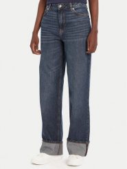 HUGO Jeansy Gealena_2 50542144 Granatowy Wide Leg. Niebieskie jeansy damskie Hugo. Za 539.99 zł.
