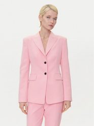 HUGO Marynarka Asmalla-1 50533901 Różowy Slim Fit. Czerwone marynarki i żakiety damskie Hugo, bez wzorów, z syntetyku. Za 809.99 zł.