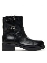 MICHAEL Michael Kors Botki Darrington 40F5DTFE5L Czarny. Czarne botki damskie MICHAEL Michael Kors, ze skóry, bez obcasa, na płaskiej podeszwie, bez zapięcia. Za 959.99 zł.