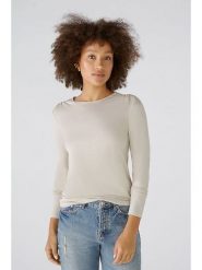 Oui Koszulka w kolorze kremowym rozmiar: 46. Brązowe koszulki damskie Oui, bez wzorów, bez kołnierzyka, bez ramiączek. Za 78.84 zł.