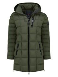 Geographical Norway Kurtka pikowana "Bastia" w kolorze khaki rozmiar: XXL. Brązowe kurtki damskie Geographical Norway, xxl, bez wzorów, bez kaptura. Za 261.05 zł.