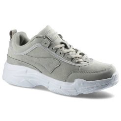 Szare Snekersy Kangaroos Damskie Wygodne Półbuty. Szare obuwie sportowe damskie KangaROOS, na wiosnę, z materiału, bez zapięcia. Za 179.00 zł.