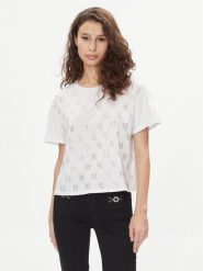 Liu Jo T-Shirt MA4326 J5904 Biały Relaxed Fit. Białe t-shirty damskie Liu Jo, m, bez wzorów, z bawełny, bez kołnierzyka. Za 379.99 zł.