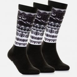 Skarpety Damskie Zimowe Narciarskie Zestaw 3 sztuk SURFANIC Czarne. Białe rękawiczki damskie SURFANIC, bez wzorów. Za 109.99 zł.