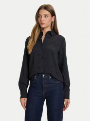 Guess Koszula W5BH80 W2982 Czarny Regular Fit. Czarne koszule damskie Guess, s, z aplikacjami, z syntetyku, bez kołnierzyka, bez ramiączek. Za 399.99 zł.