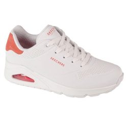 Buty sportowe Sneakersy damskie, Skechers Uno - Pop Back. Białe obuwie sportowe casual damskie Skechers, z materiału, trekkingowe. Za 349.99 zł.