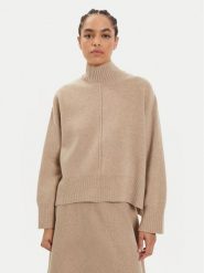 IVY OAK Sweter Kareen Rose IO113147 Beżowy Loose Fit. Brązowe swetry klasyczne damskie IVY & OAK, xl, z wełny, bez kołnierzyka. Za 1,079.00 zł.
