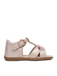 Nelli Blu Sandały CEO-CM240727-28 Różowy. Czerwone sandały dziewczęce Nelli Blu, ze skóry, bez obcasa, bez zapięcia. Za 79.99 zł.