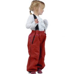 Spodnie funkcyjne w kolorze czerwonym. Czerwone spodnie niemowlęce Wilma & Morris Rainwear. W wyprzedaży za 165.95 zł.