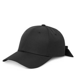 Czapka z daszkiem HUGO. Czarne czapki z daszkiem damskie Hugo, bez wzorów. Za 149.99 zł.