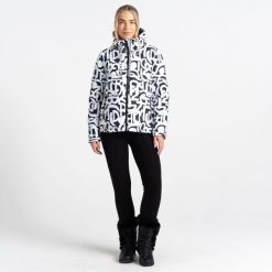 Kurtka Ocieplana Damska Society. Białe kurtki damskie Dare 2b, xs, bez wzorów, z materiału, z kapturem. Za 173.99 zł.
