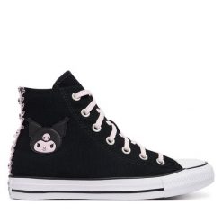 Trampki Converse. Czarne trampki damskie Converse, bez wzorów, bez zapięcia. Za 399.99 zł.