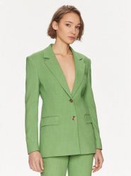 Boss Marynarka Jerela 50511971 Zielony Regular Fit. Zielone marynarki i żakiety damskie Boss, bez wzorów, z wiskozy. Za 1,679.00 zł.