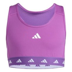 Biustonosz TECHFIT PrimeLift React. Białe koszulki sportowe damskie Adidas, m, bez wzorów, z materiału, bez ramiączek, na jogę i pilates, techfit (adidas). Za 109.00 zł.