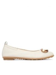 Hispanitas Baleriny HV263931 C004 Beżowy. Brązowe balerinki damskie Hispanitas, bez wzorów, ze skóry. Za 479.99 zł.