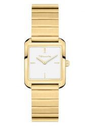 Tamaris Zegarek kwarcowy w kolorze złotym rozmiar: onesize. Żółte, analogowe zegarki damskie Tamaris, metalowe. Za 217.99 zł.