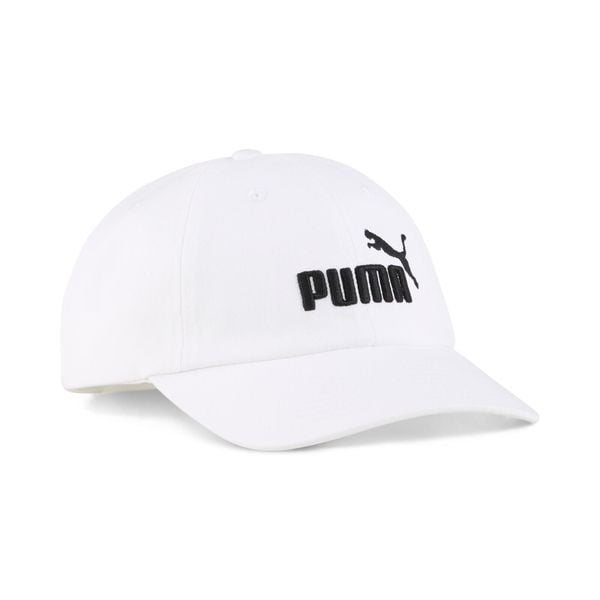 Młodzieżowa czapka z daszkiem z logo No. 1 ESS PUMA White. Biała czapki z daszkiem damskie Puma, bez wzorów. Za 45.99 zł.
