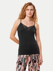 Triumph Koszulka piżamowa Aura Spotlight 10221405 Czarny Regular Fit. Czarne koszule nocne i halki Triumph, bez wzorów, bez ramiączek. Za 96.00 zł.