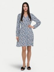 ONLY Sukienka codzienna Evida 15370167 Niebieski Regular Fit. Niebieskie sukienki damskie Only, bez wzorów, z wiskozy, bez ramiączek. Za 139.99 zł.