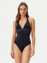 Tommy Hilfiger Strój kąpielowy UW0UW05850 Czarny. Czarne stroje jednoczęściowe Tommy Hilfiger, bez wzorów, z syntetyku. Za 239.99 zł.