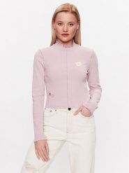 Vans Bluzka Oversized Floral Ls Top VN00074D Fioletowy Regular Fit. Fioletowe bluzki damskie Vans, l, bez wzorów, z bawełny, bez kołnierzyka, bez ramiączek. W wyprzedaży za 59.99 zł.