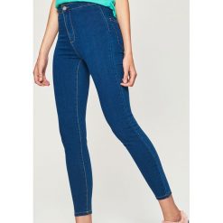 Jeansy skinny high waist - Niebieski. Niebieskie jeansy damskie Sinsay. Za 49.99 zł.