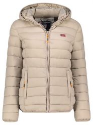 Geographical Norway Kurtka pikowana "Atikolor" w kolorze beżowym rozmiar: XXL. Brązowe kurtki damskie Geographical Norway, xxl, bez wzorów, bez kaptura. Za 149.31 zł.