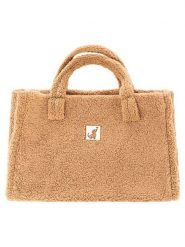 Zwillingsherz Shopper bag "Plush & Dachshund" w kolorze beżowym - 50 x 35 cm rozmiar: onesize. Brązowe shopper bag Zwillingsherz, bez wzorów, z materiału, na ramię, bez dodatków. Za 134.95 zł.