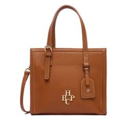 Torebka Beverly Hills Polo Club. Brązowe kuferki damskie Beverly Hills Polo Club, bez wzorów, bez dodatków. Za 219.99 zł.