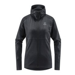 Bluza trekkingowa damska Haglöfs Skuta Hood. Czarne bluzy damskie Haglöfs, m, bez wzorów, z materiału, bez kaptura. Za 179.99 zł.