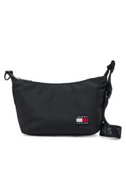 Tommy Jeans Torebka Tjw Ess Daily Shoulder Bag AW0AW17287 Czarny. Czarne torebki klasyczne damskie Tommy Jeans, z jeansu, bez dodatków. Za 179.99 zł.