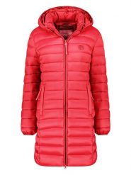 Geographical Norway Płaszcz pikowany "Atikotal" w kolorze czerwonym rozmiar: S. Czerwone płaszcze damskie Geographical Norway, s, bez wzorów, bez kaptura. Za 156.61 zł.