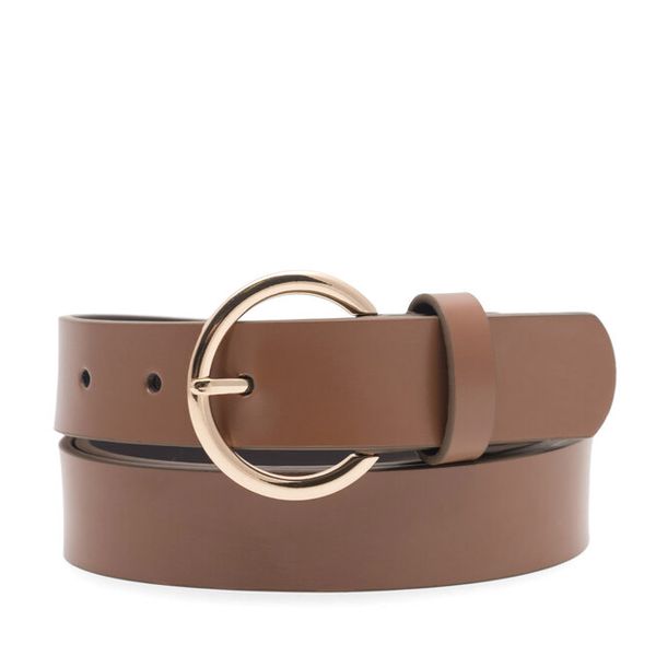 Pasek Damski Lasocki. Brązowe paski damskie Lasocki, bez wzorów. Za 99.99 zł.