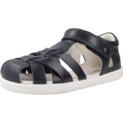 Sandały BOBUX TROPICANA II Niebieski. Niebieskie sandały damskie Bobux, bez wzorów, ze skóry, bez obcasa, bez zapięcia. Za 301.99 zł.