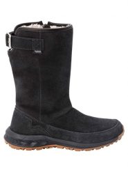 Jack Wolfskin Skórzane kozaki zimowe "Queenstown Texapore" w kolorze antracytowym rozmiar: 36. Czarne kozaki damskie Jack Wolfskin, na zimę, z materiału, bez obcasa, bez zapięcia. Za 329.42 zł.